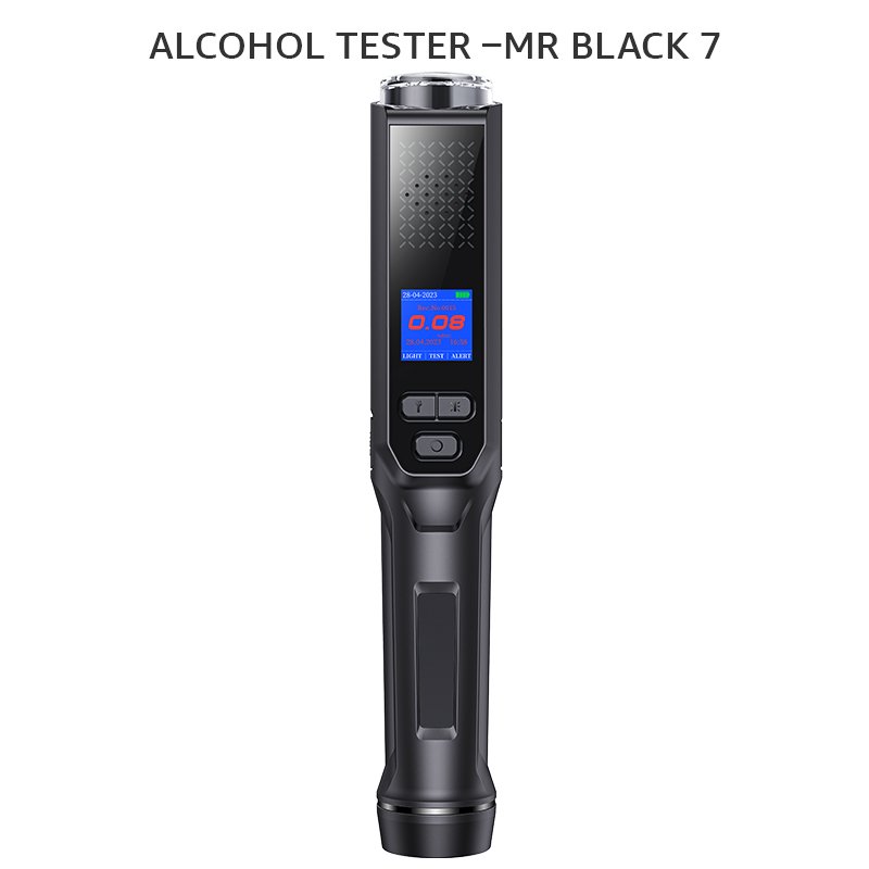 fuel cell sensor Alcohol tester testeur dalcool alcotester breathalyzer top selling baton Mr black 7 For enterprise use