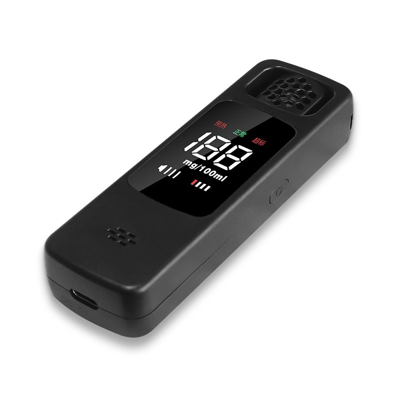 Hot selling Digital Breath Electronic Alcohol Checker USB Rechargeable Portable Alcohol Tester Breathalyzer