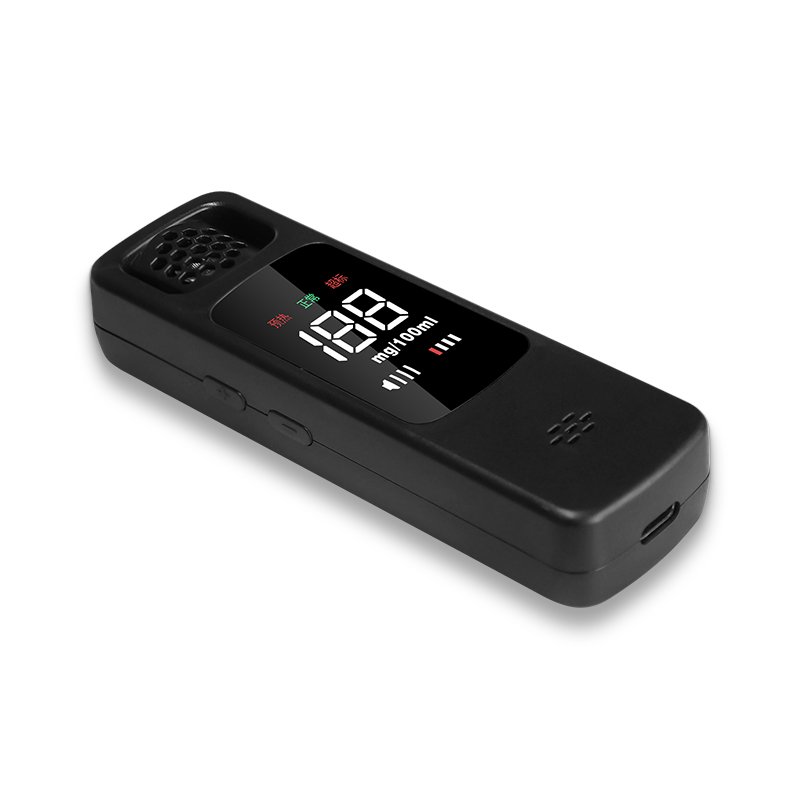 Hot selling Digital Breath Electronic Alcohol Checker USB Rechargeable Portable Alcohol Tester Breathalyzer