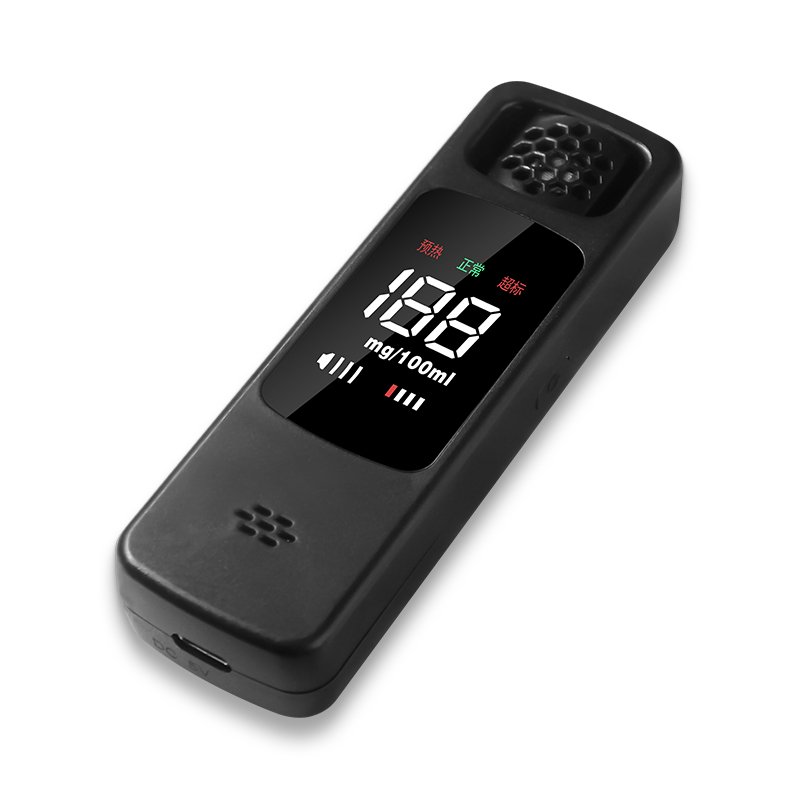 Hot selling Digital Breath Electronic Alcohol Checker USB Rechargeable Portable Alcohol Tester Breathalyzer