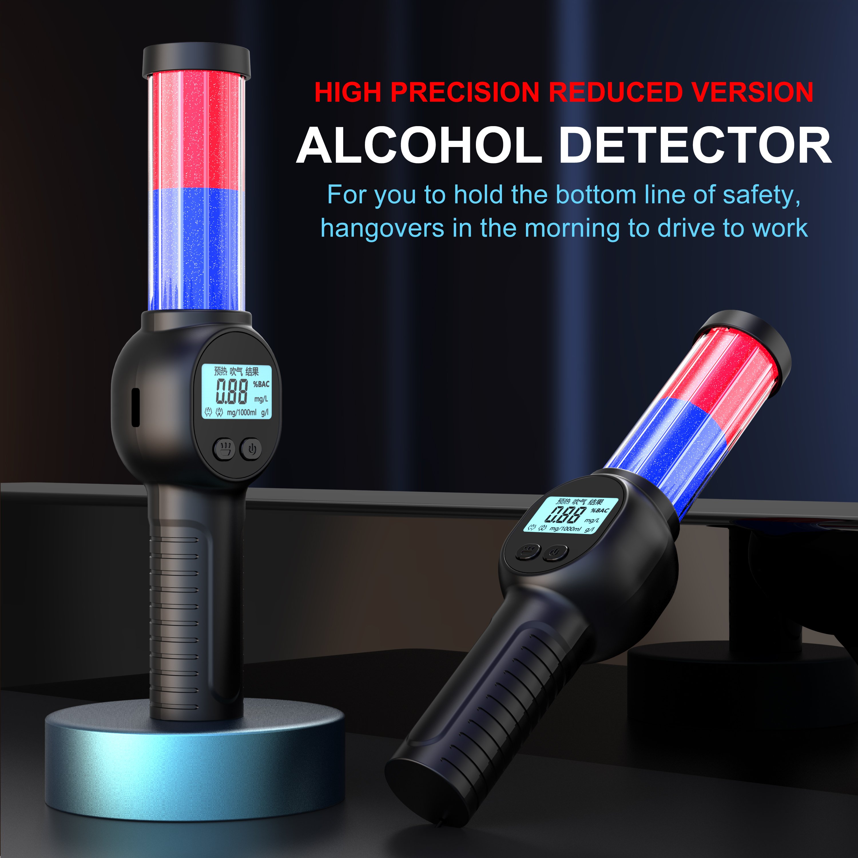 New Arrivals Portable Breath Alcohol Tester Monitor Alcohol Breath Sensor Meter Alcohol Checker Meter