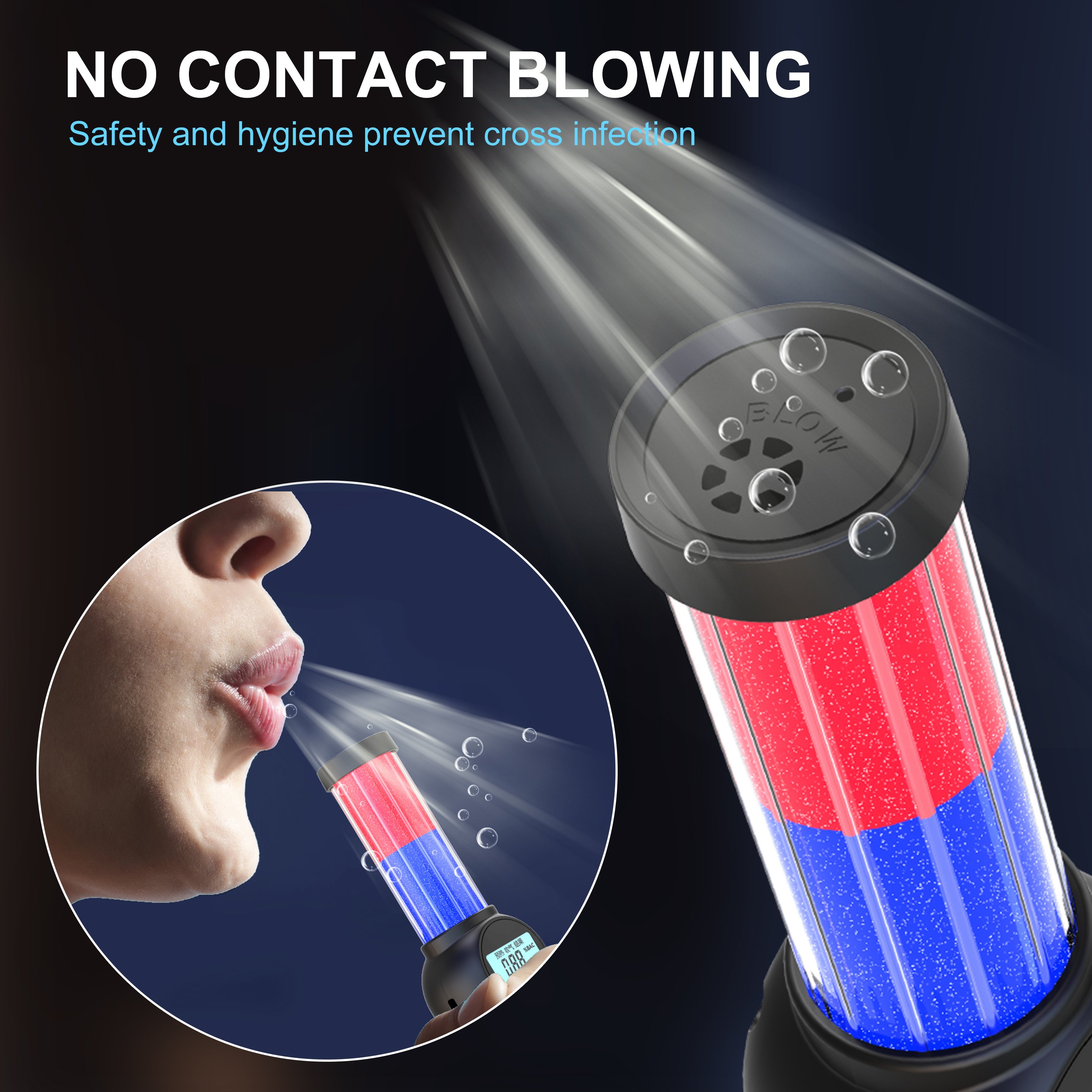 New Arrivals Portable Breath Alcohol Tester Monitor Alcohol Breath Sensor Meter Alcohol Checker Meter