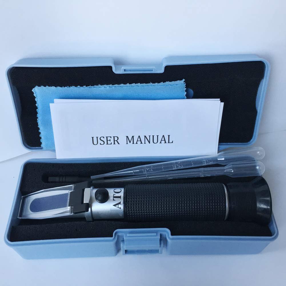 Hot Selling Professional Handheld Alcohol 0-80% Test Refractometer with ATC Wine Tester Meter Measure Instrument
