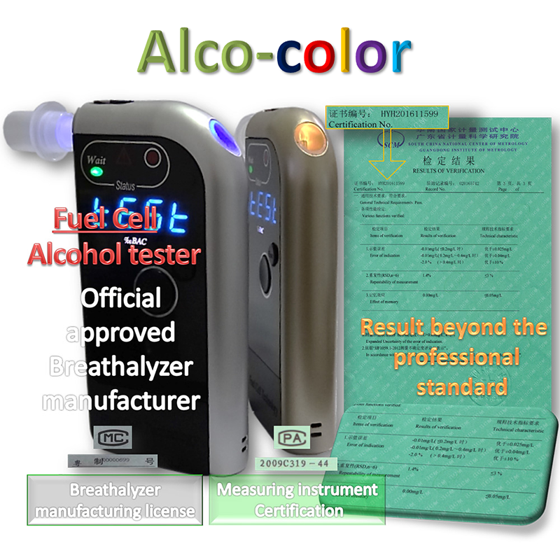 ips color alcohol tester Factory direct sale best breathalyzer in China