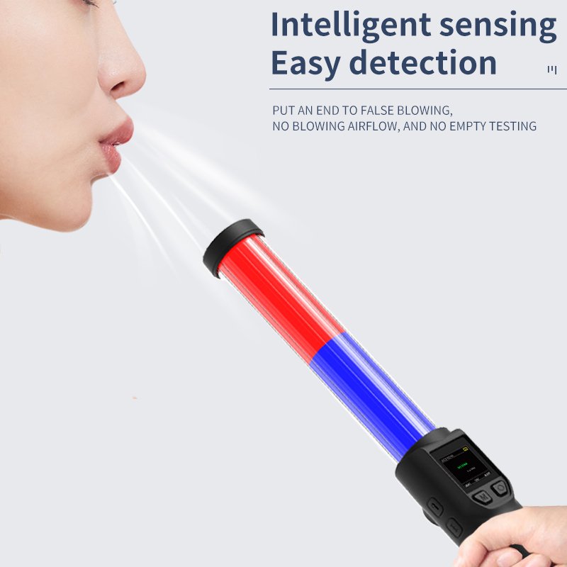 2023 High-precision data and strong battery electrochemical sensor digital professional breath test LCD screen alcohol tester