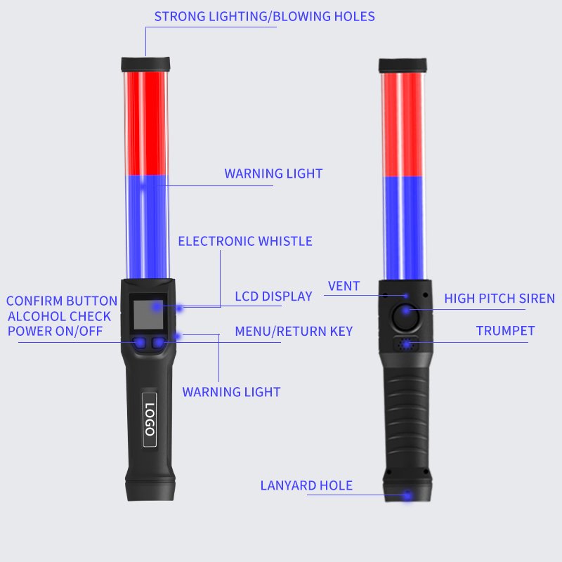 2023 High-precision data and strong battery electrochemical sensor digital professional breath test LCD screen alcohol tester