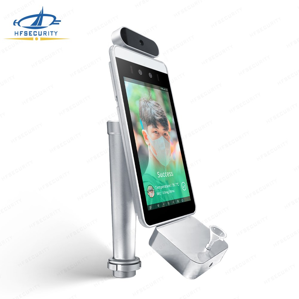 HFSecurity RA08T-A Plug & Play Face Time Attendance Access Control Breathalyzer Alcohol Tester for Construction Site