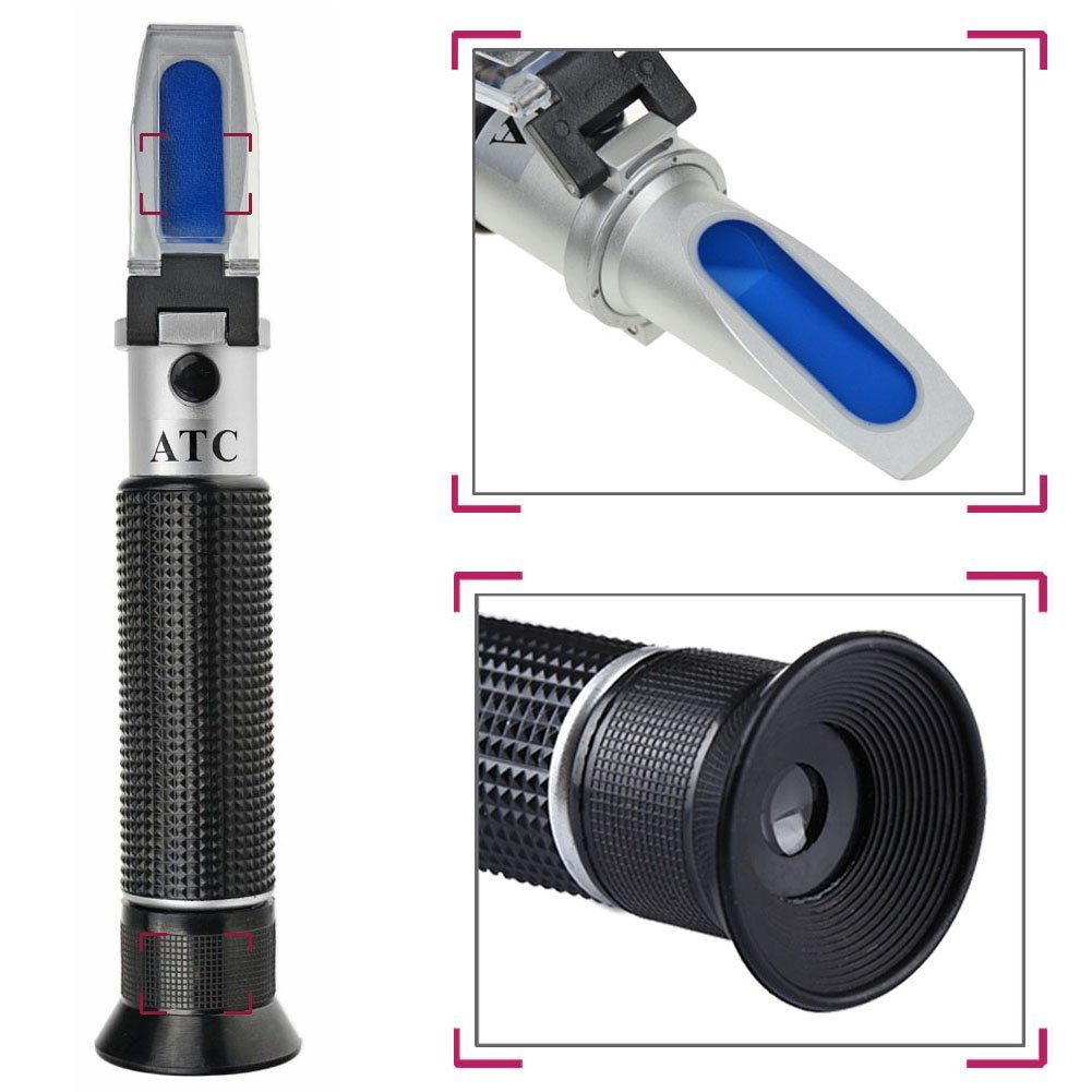 0-80% Alcoholometer Alcohol Tester Liquor Tester Alcohol Refractometer
