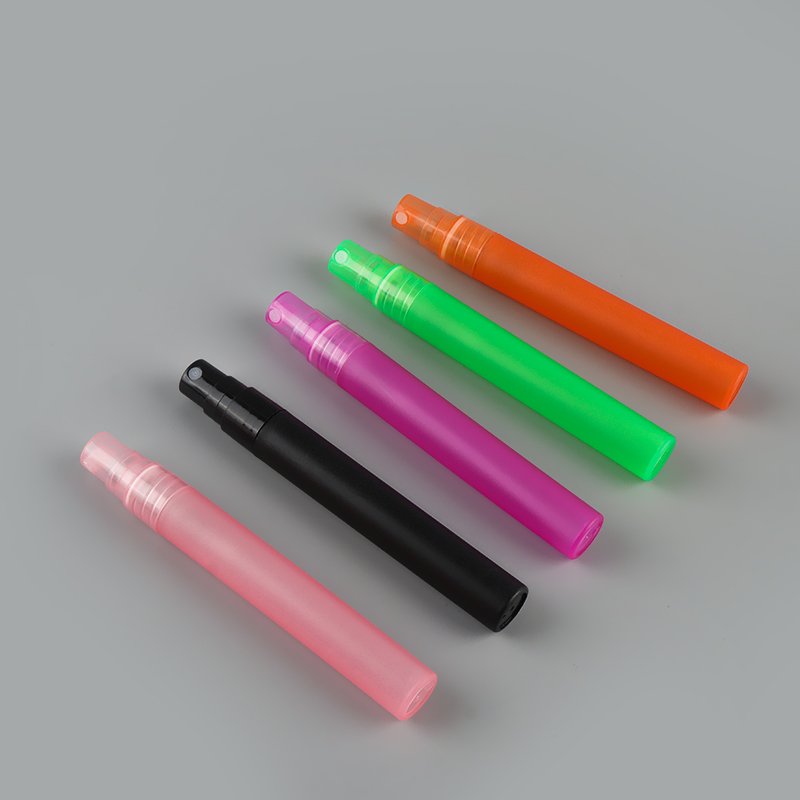 new material Cosmetic mini sample vial 1ml 2ml 3ml 5ml 10ml tester tube plastic perfume spray bottle