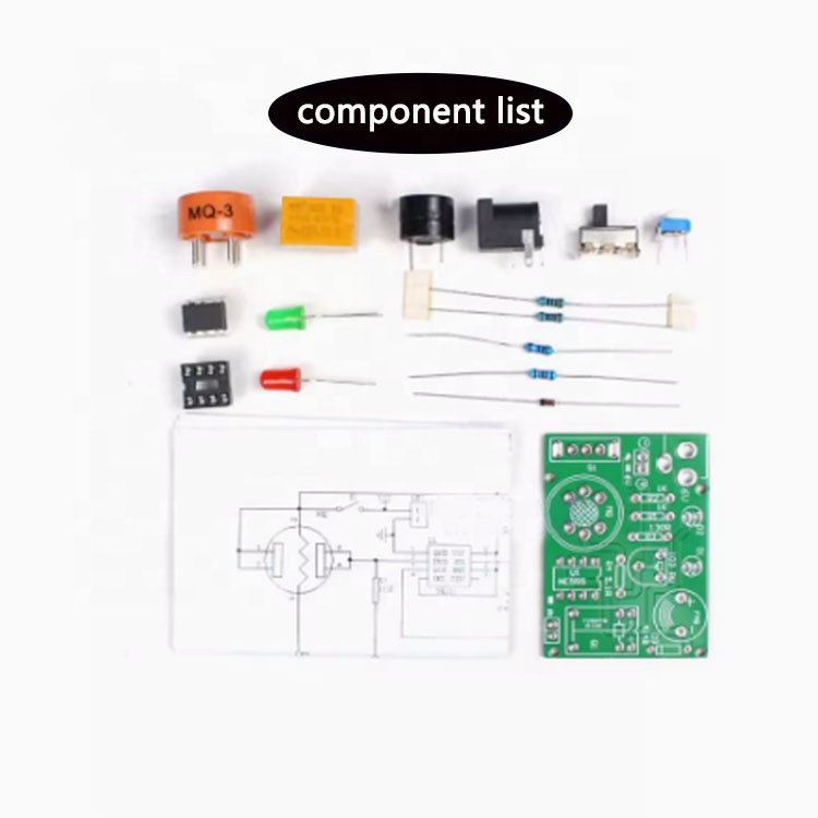 MQ-3 Ethanol Detection Alarm Kit Alcohol Electronic Tester DUI Gas Sensor Board
