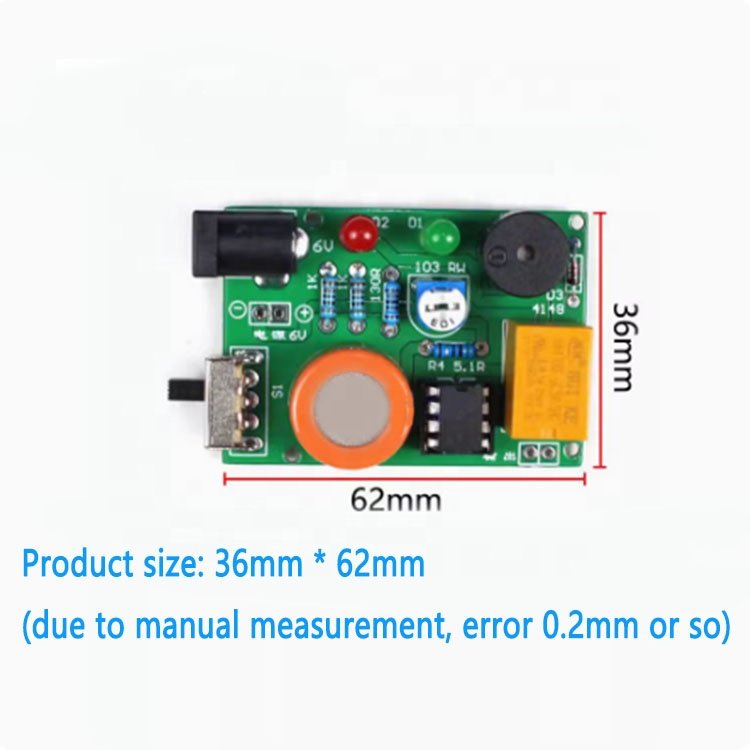 MQ-3 Ethanol Detection Alarm Kit Alcohol Electronic Tester DUI Gas Sensor Board