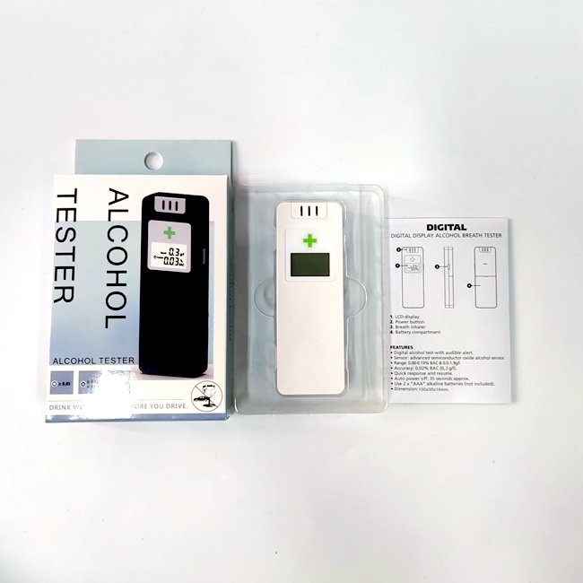 Portable KC-10 Alcotest Professional Mini Alcohol Breathalyzer 2024 New Alcoholimetro
