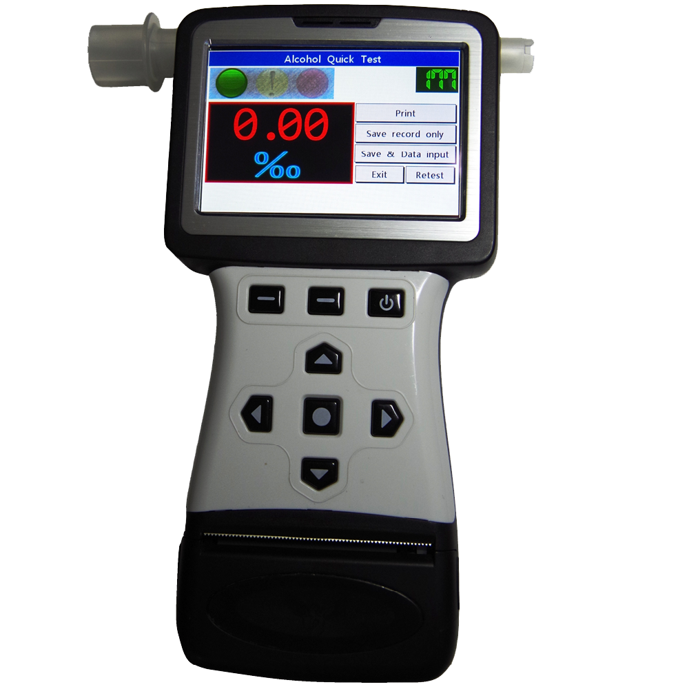 Professional Alcohol Tester FiT240 breathalyzer with camera, capacitive touch panel alcohol tester with printer