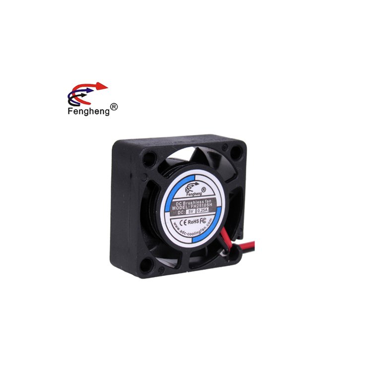 High Quality 25x25x10mm DC Axial Exhaust Fan Price 2510 25mm 2PIN Mini PC Case Display Cooling Fan 12V 24V