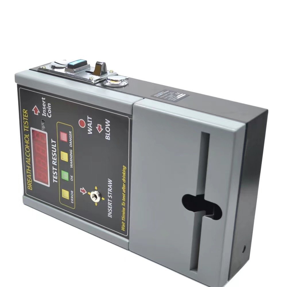 Digital human alcohol content fast and accurate test direct plug-in public coin-operated alcohol tester with 7-inch display