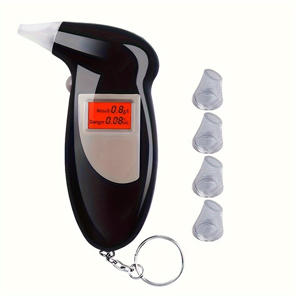 High accuracy Blowing Semi Sensor LCD alcohol tester Display fast Detection Alcohol Tester Breathalyzer Detector