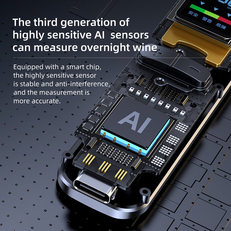 new designed personal portable digital alcohols breath tester industrial for driving people alcohol detecting instrument