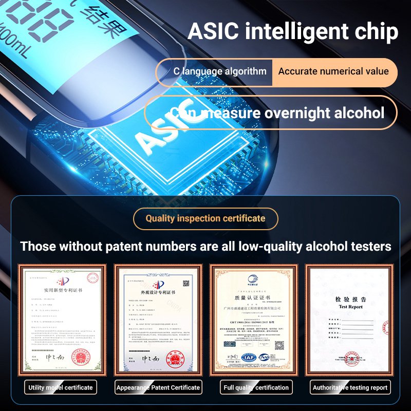 Alcohol tester Breath Alcohol tester car electronic tester breathalyzer AlcoStop Automotive supplies