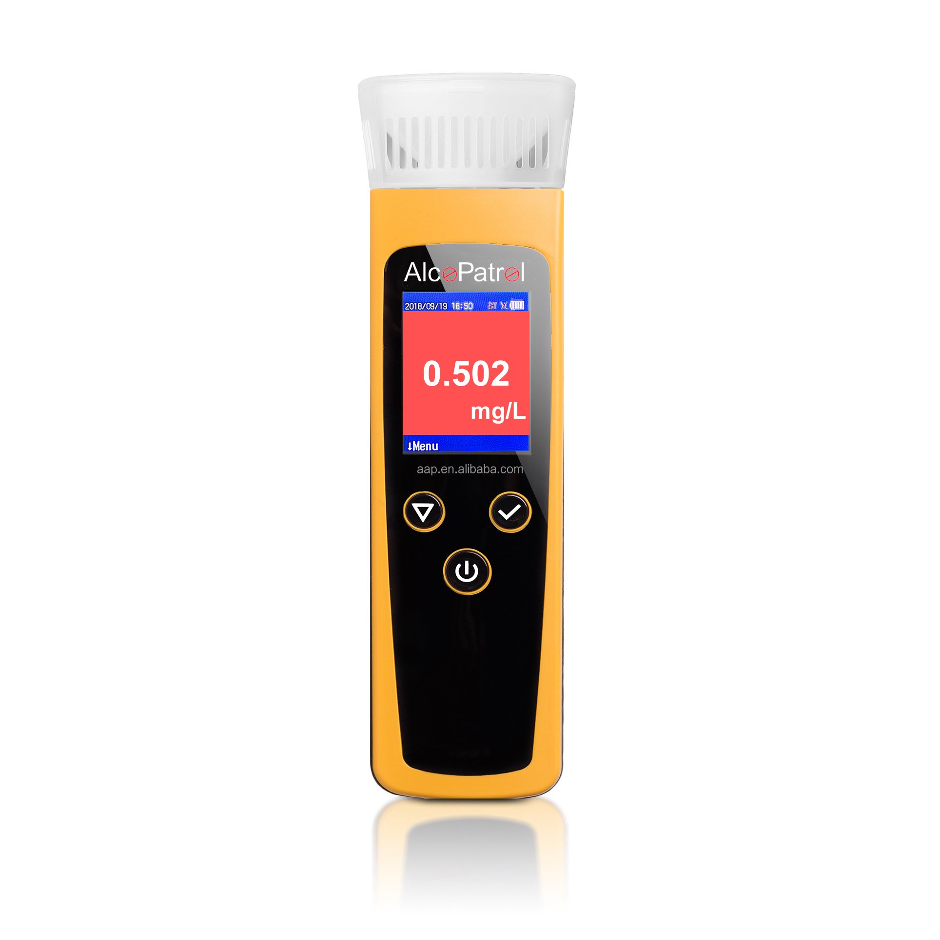5020-10 Professional Breath Alcohol Tester Breathalyzer Alcohol Tester Alcohol Checker Electrochemical Fuel cell sensor printer