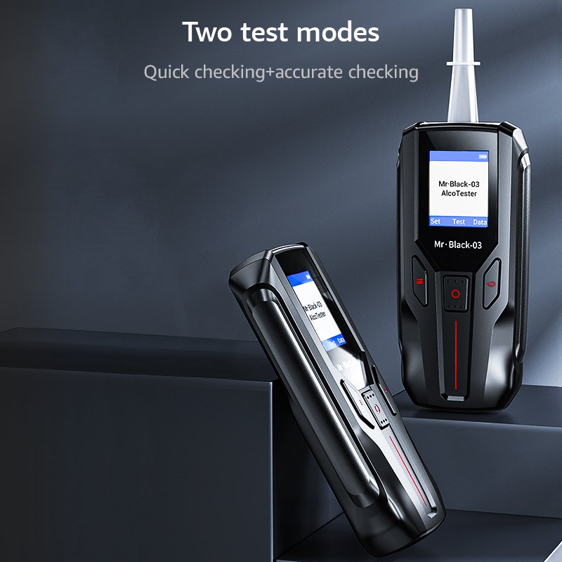 Convenient for personal/multiple use breathalyzer alcoholimeter keychain alcohol testers support OEM/ODM color/logo/package