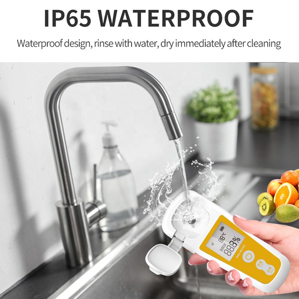 Digital Refractometer Saccharimeter Densimeter for Fruit Wine Beer Alcohol Sugar Concentration Tester 0~35% Sugar Brix Meter