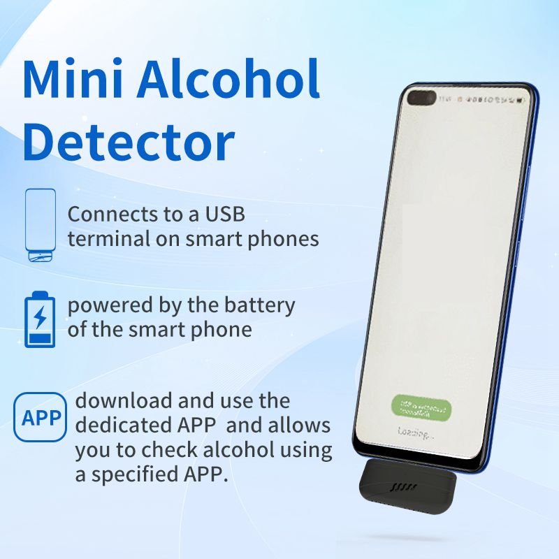 Alcohol Tester Breathalyzer Mini Portable Alco Keychain Oem/odm 2 Years Tester