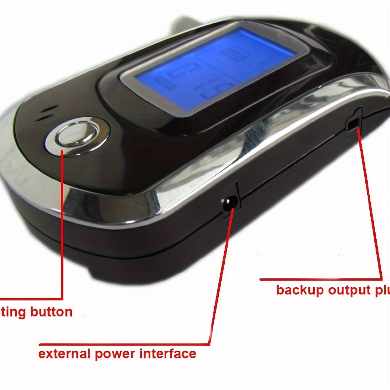 Digital Electronic Alcohol Meter Alcohol Tester with with Mouthpiece Breathalyer