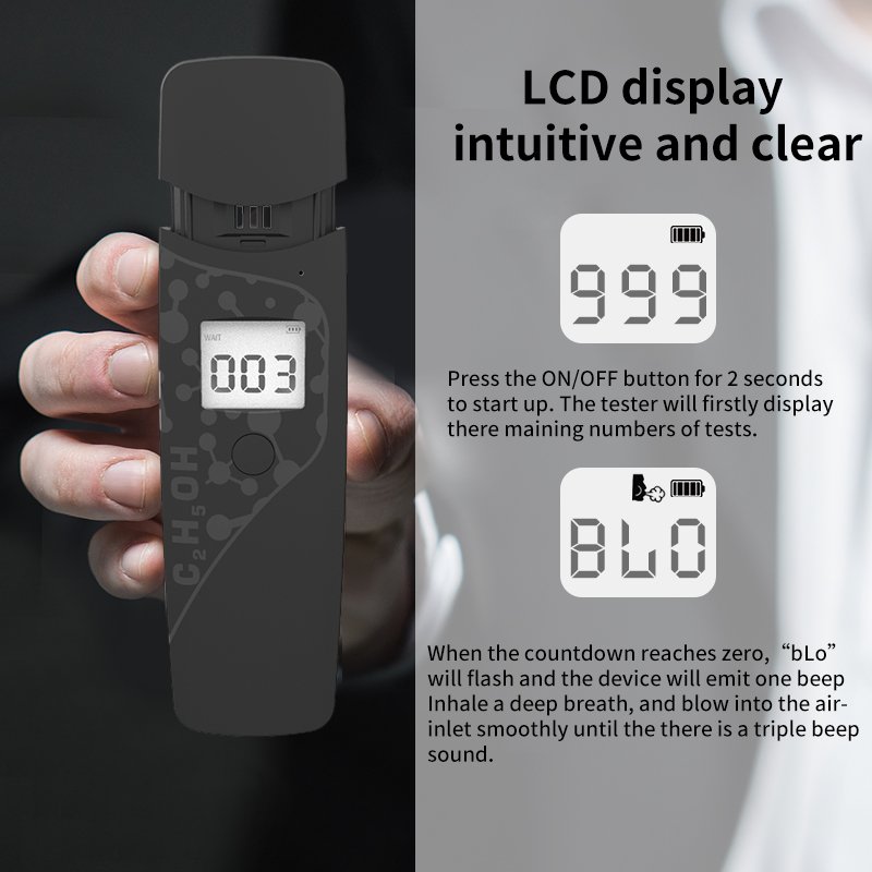 Fast Check Detector Alcohol Tester Breathalyzer Mini Portable Tester Japan Driving