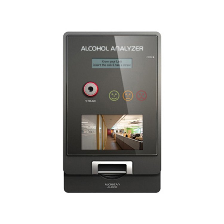 Nominal Price Advanced Electrochemical Fuel Cell Sensor Technology Based Money to Coin Operated Vending Breathalyzer