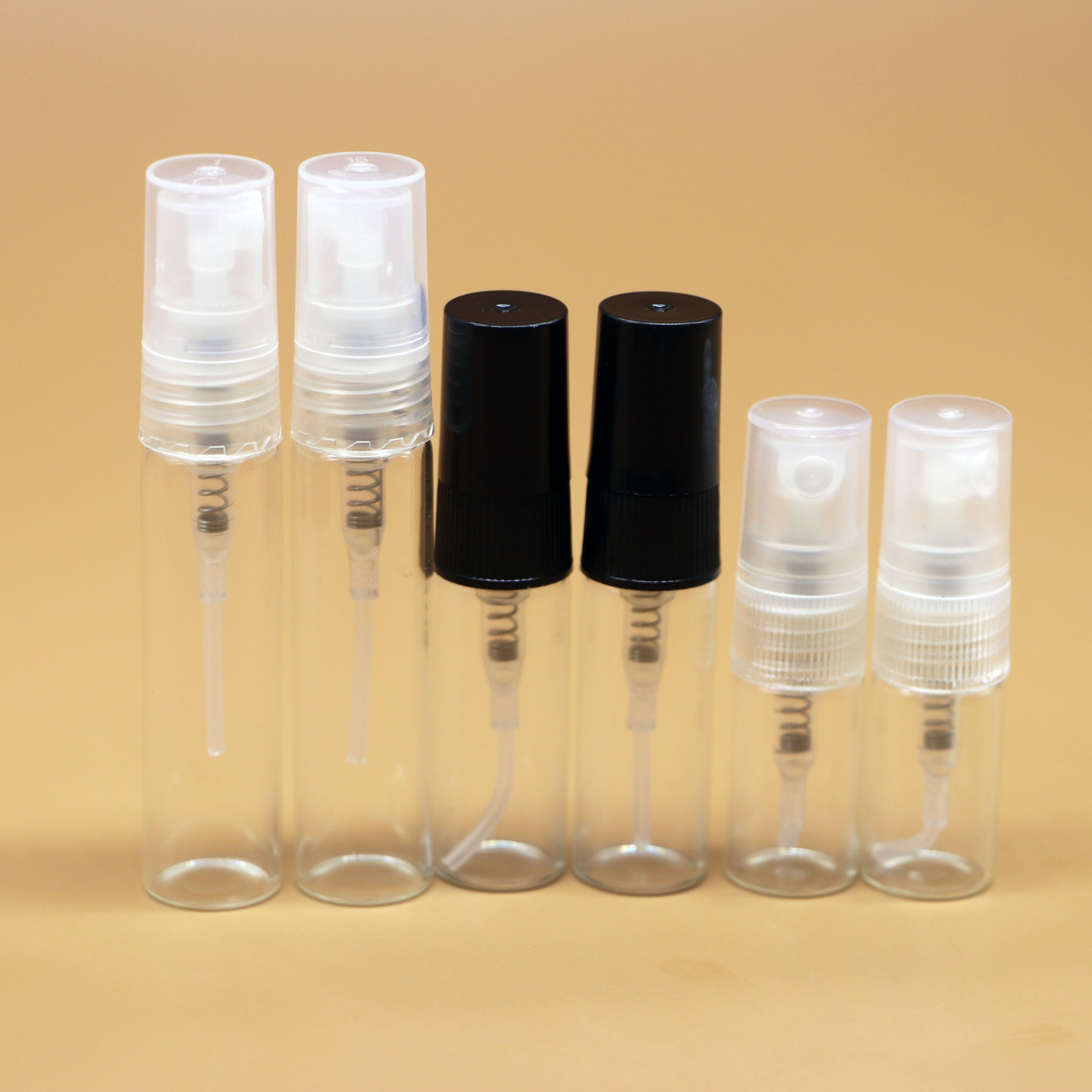 Empty 2ml 3ml 5ml 10ml perfume glass spray vials sample glass spray tester perfume bottle