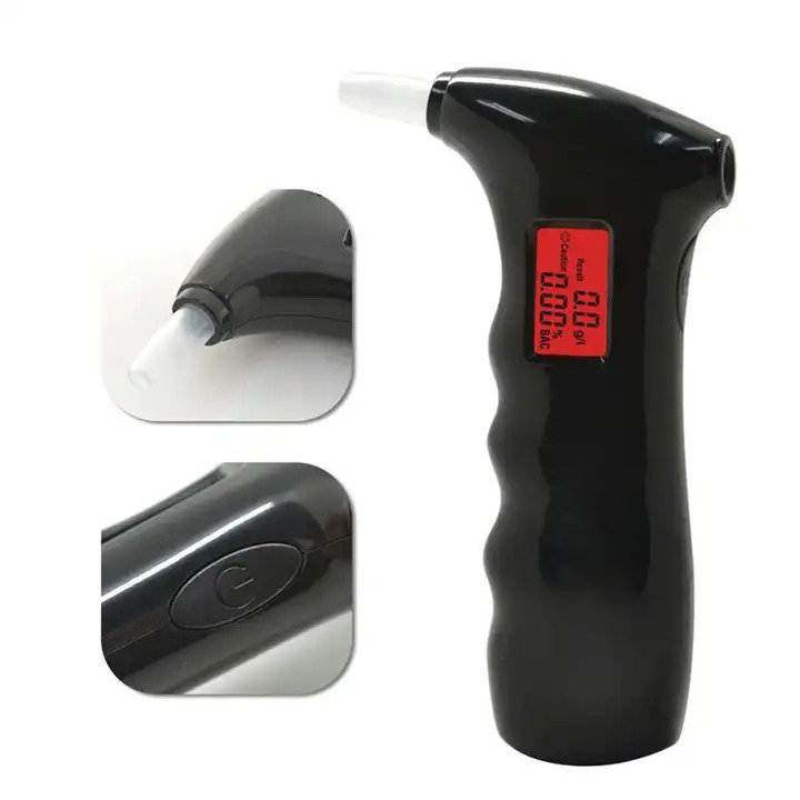 Portable LCD Display Semi-conductor Alcohol Breath Analyser for drive safety breath alcohol tester AT-65s