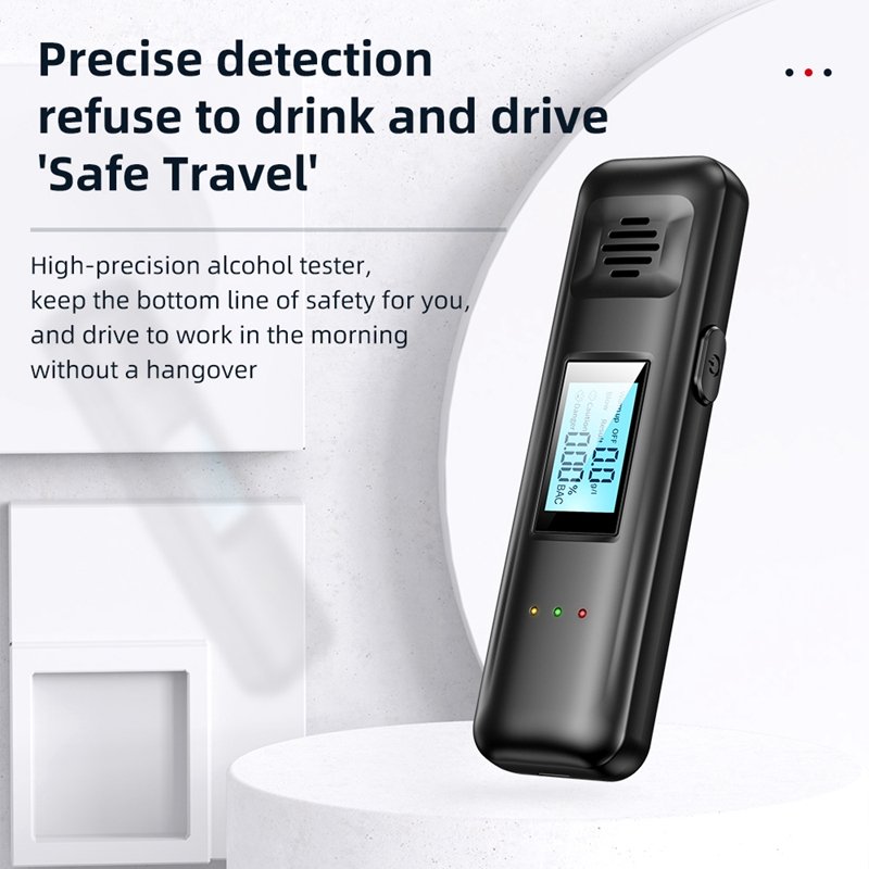 Alcohol tester manufacturer portable Digital Display Rechargeable alcotester breathalyzer alcohol breath tester T05