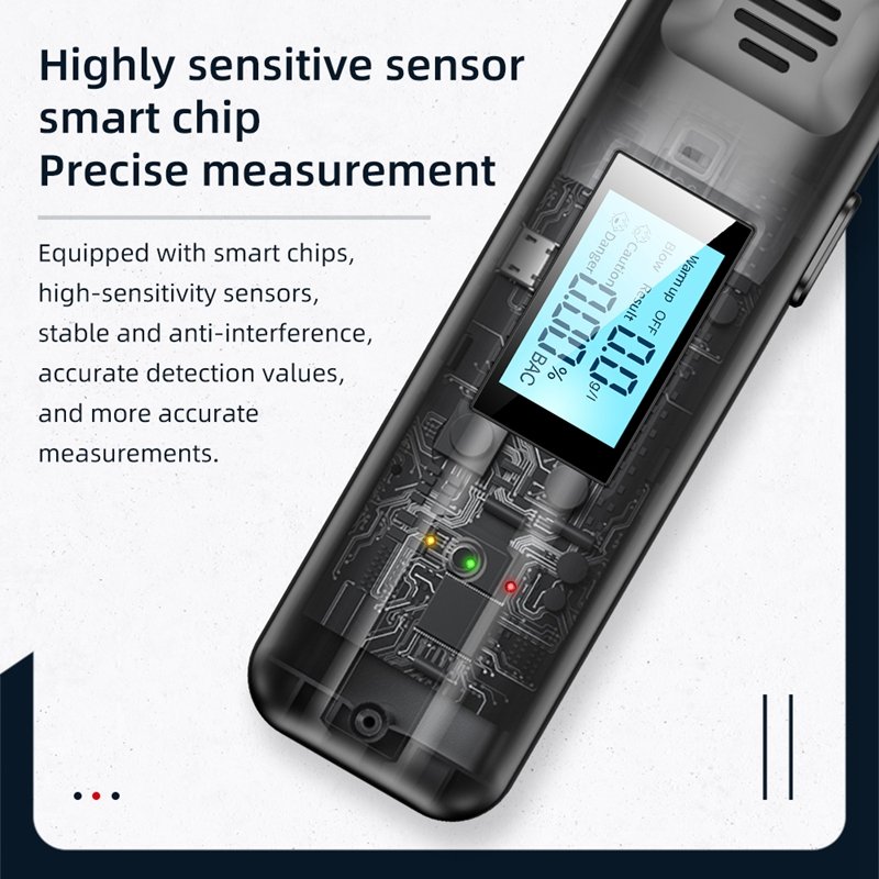 Alcohol tester manufacturer portable Digital Display Rechargeable alcotester breathalyzer alcohol breath tester T05