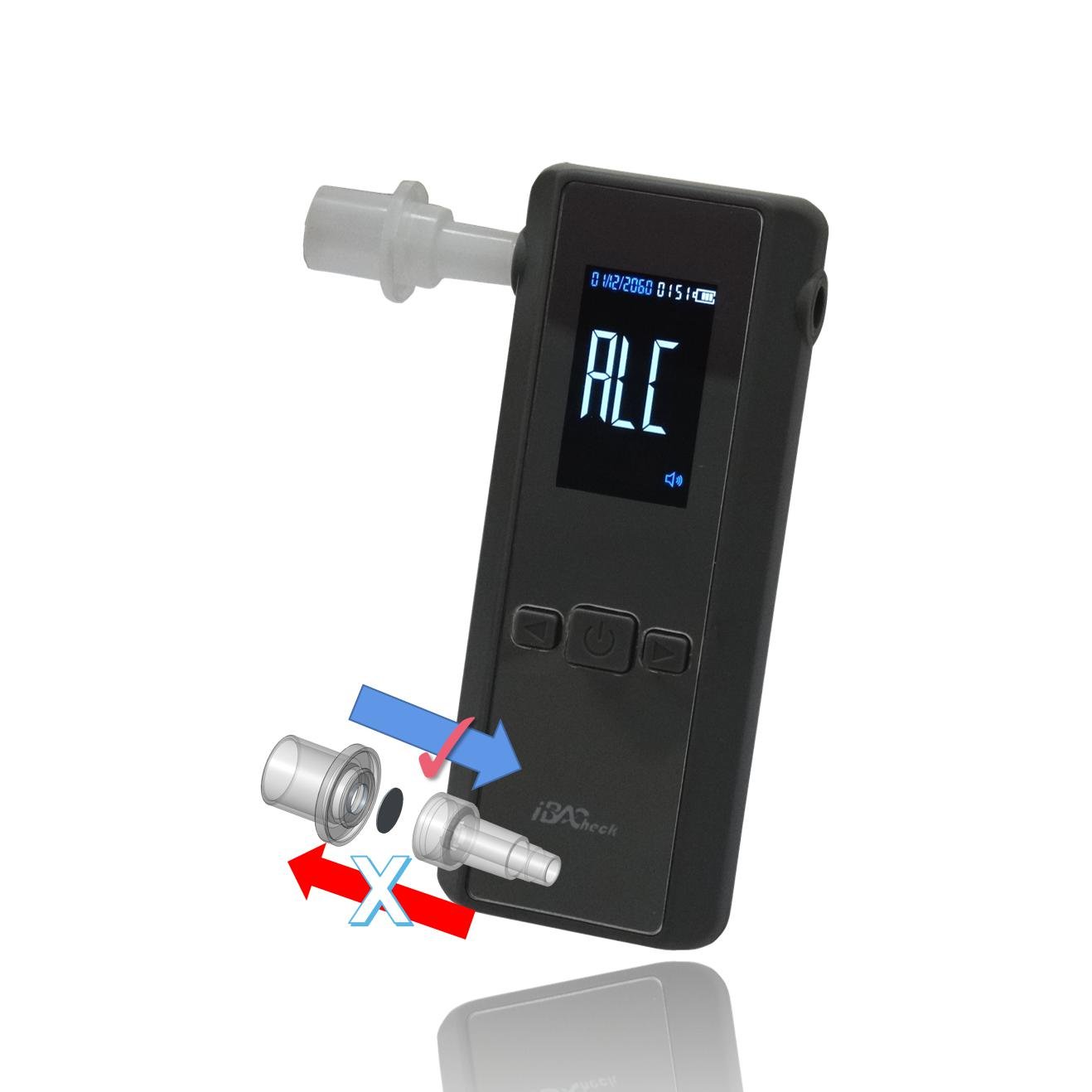 Fuel Cell sensor (13x13mm) alcohol tester AA2098 breathalyzer with voice announcement iBACheck