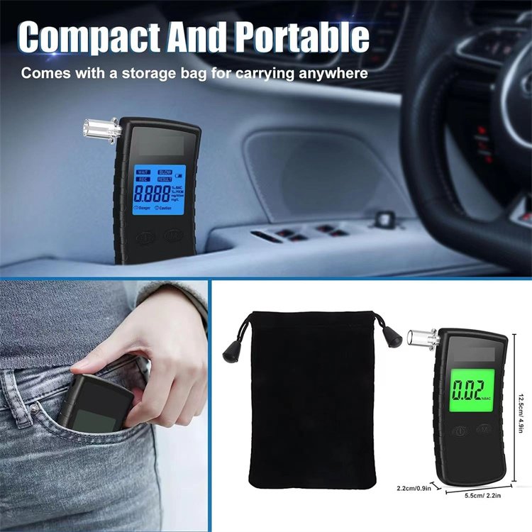 Factory Newly Model Portable LCD Digital Breath Alcohol Tester Alcohol Breathalyzer Alcohol Tester