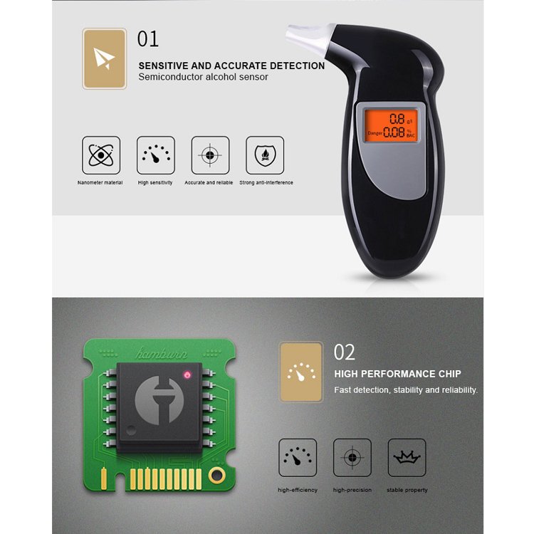 High Precision Digital Smart Start Car Breathalyzer Wholesale Alcol Test Advance Workplace High Sensitivity Alcohol Tester