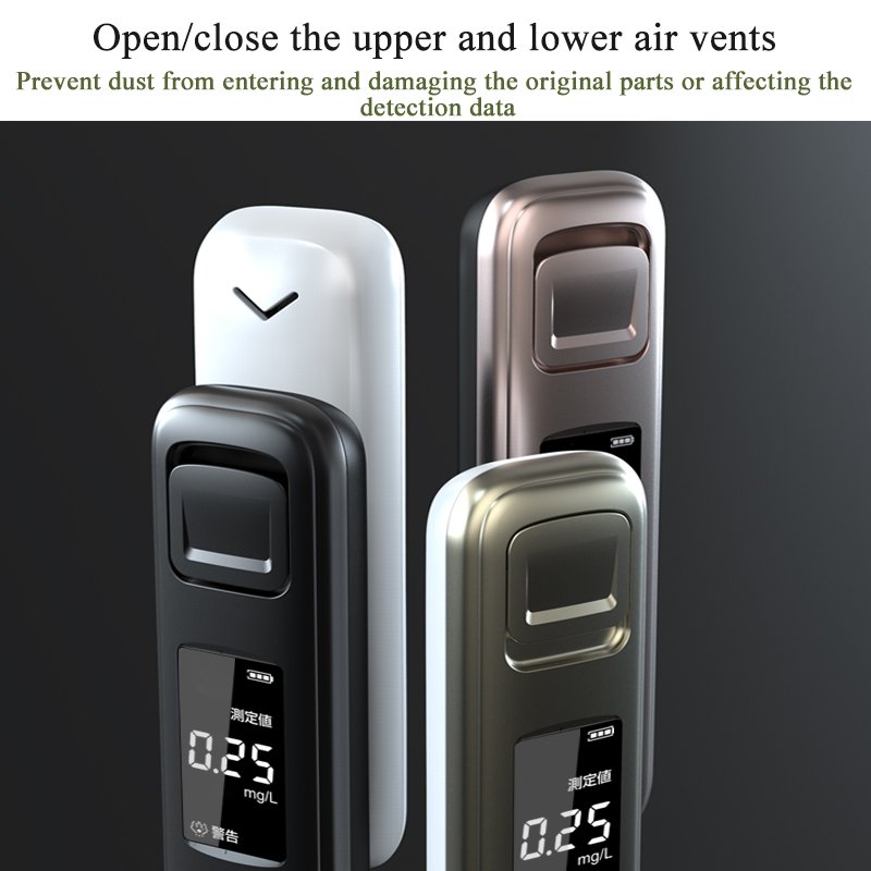 2024 AL06 Wholesale Professional Alcohol Testers Digital Display Breathalyzer Detector Portable Alcohol Tester