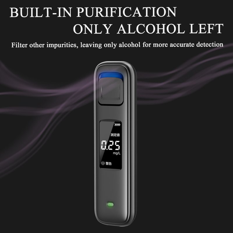 2024 AL06 Wholesale Professional Alcohol Testers Digital Display Breathalyzer Detector Portable Alcohol Tester