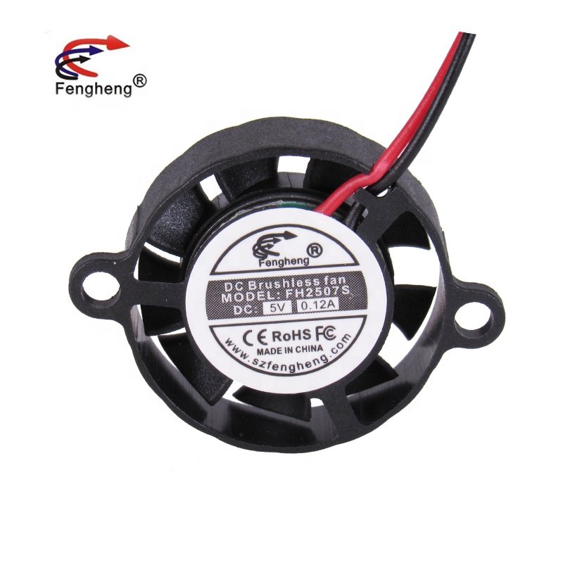 fengheng dc mini round fan FH2507 DC 3.7V 5v Micro Silent fan 25x25x07mm Hydraulic Bearing Axial Cooling Fan 25mm