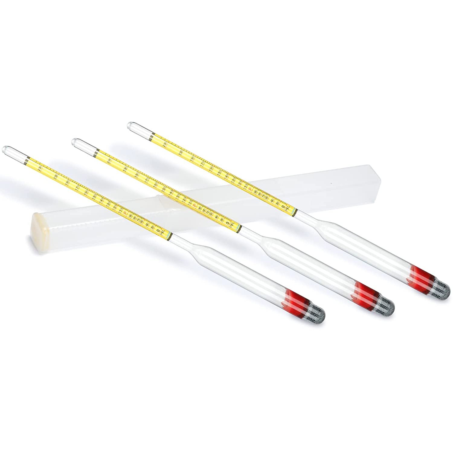 Alcoholmeter 0-200 Proof and 0-100 Tralle Alcohol Tester Hydrometer Glass Alcohol Measuring Alcohol hydrometer