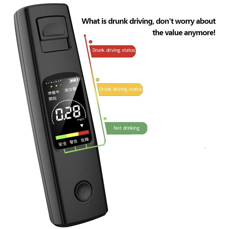 Alcohol Concentration Detector Breath Alcohol Tester Breathalyzer Driver Alcohol Tester