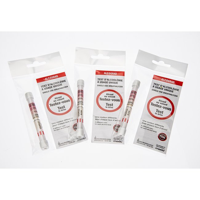 Certified Single Use Disposable Breathalyzer (Breath Alcohol Tester) - Alco Tube Plus