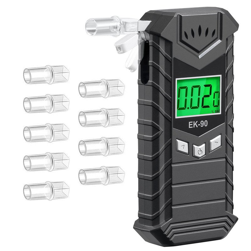 CE Approved Customize Wholesale Breath Alcohol Checker Detector Semiconductor Sensor Digital Alcohol Testers Breathalyzer