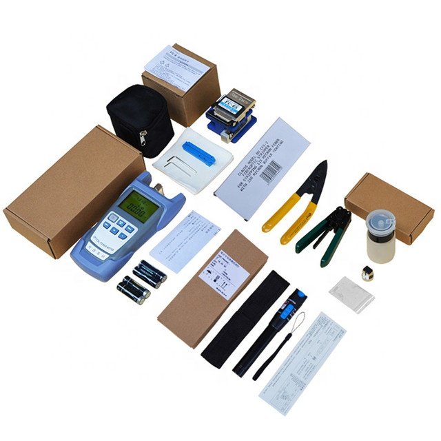 30mW VFL Testers &Tools OPM Optical Power Meter FC-6S Fiber Cleaver Visual Fault Locator Fiber Optic Equipment Optical Toolkit