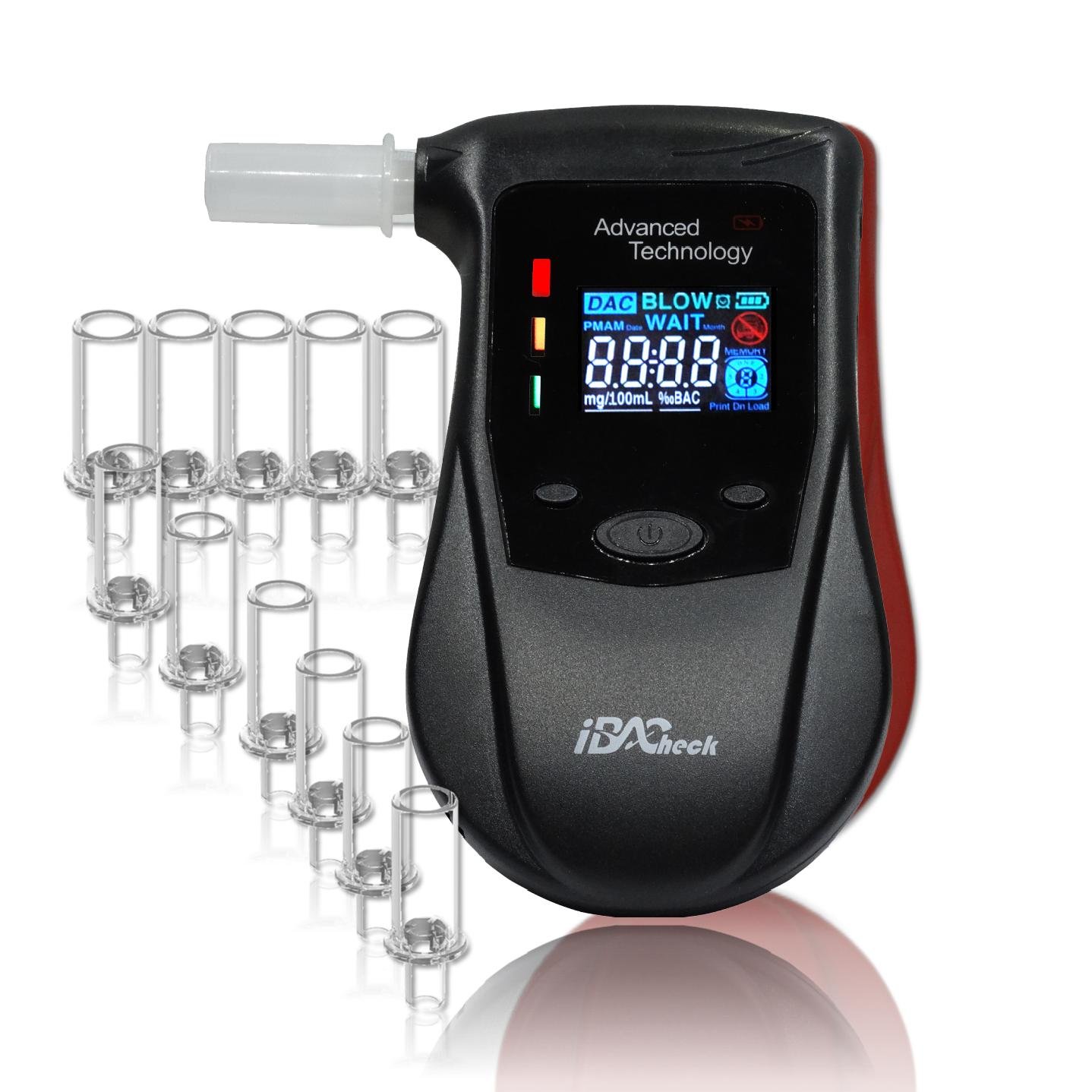Best quality color breathalyzer alcohol tester with pre alert function ibacheck alcootest