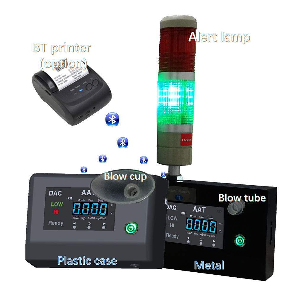 Fuel Cell Alcohol Tester 303QT 4.3 inch ips TP formal and screening tester