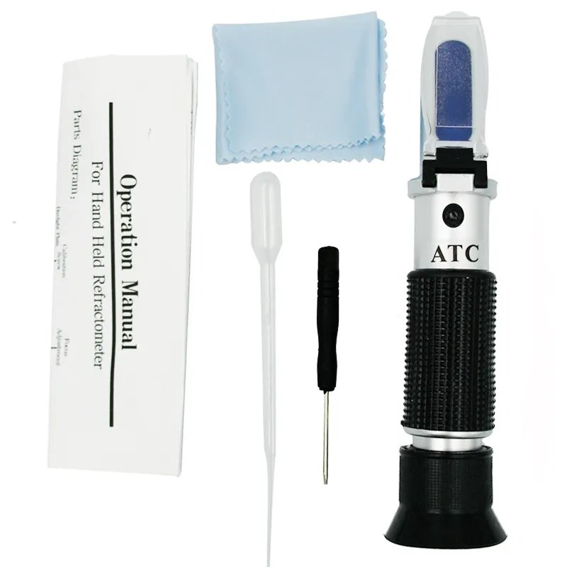RHW-80VATC Hand Held Atc 0-80% Liquor Whisky Alcohol Tester Refractometers Meter for sale