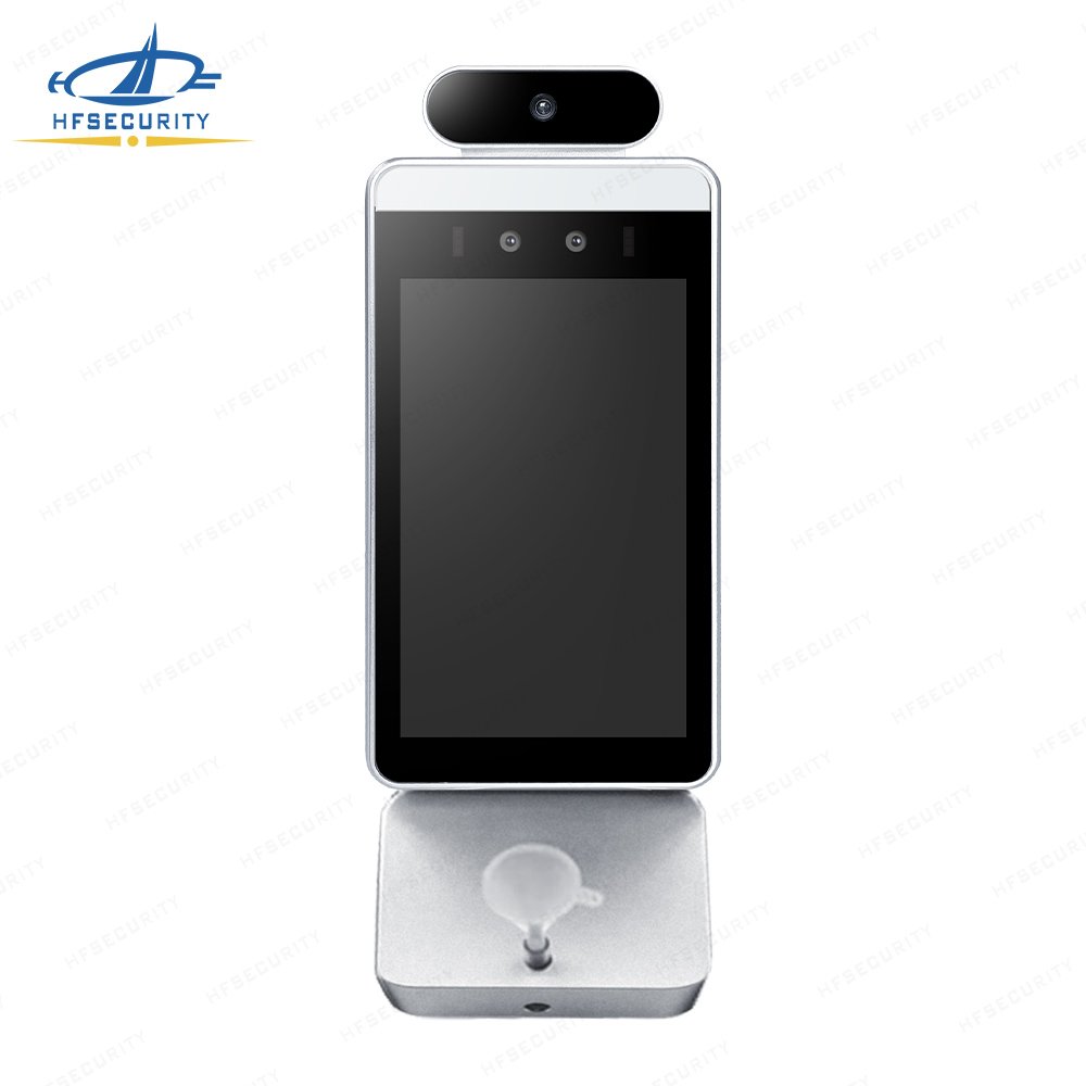 HFSecurity RA08T-A Temperature Machine Alcohol Breathalyzer Alcohol Tester Biometric Face Recognition Terminal with printer