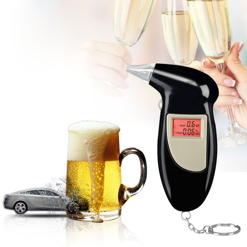 Portable Lightweight Alcohol Tester Detector Breath Analyzer with Keychain