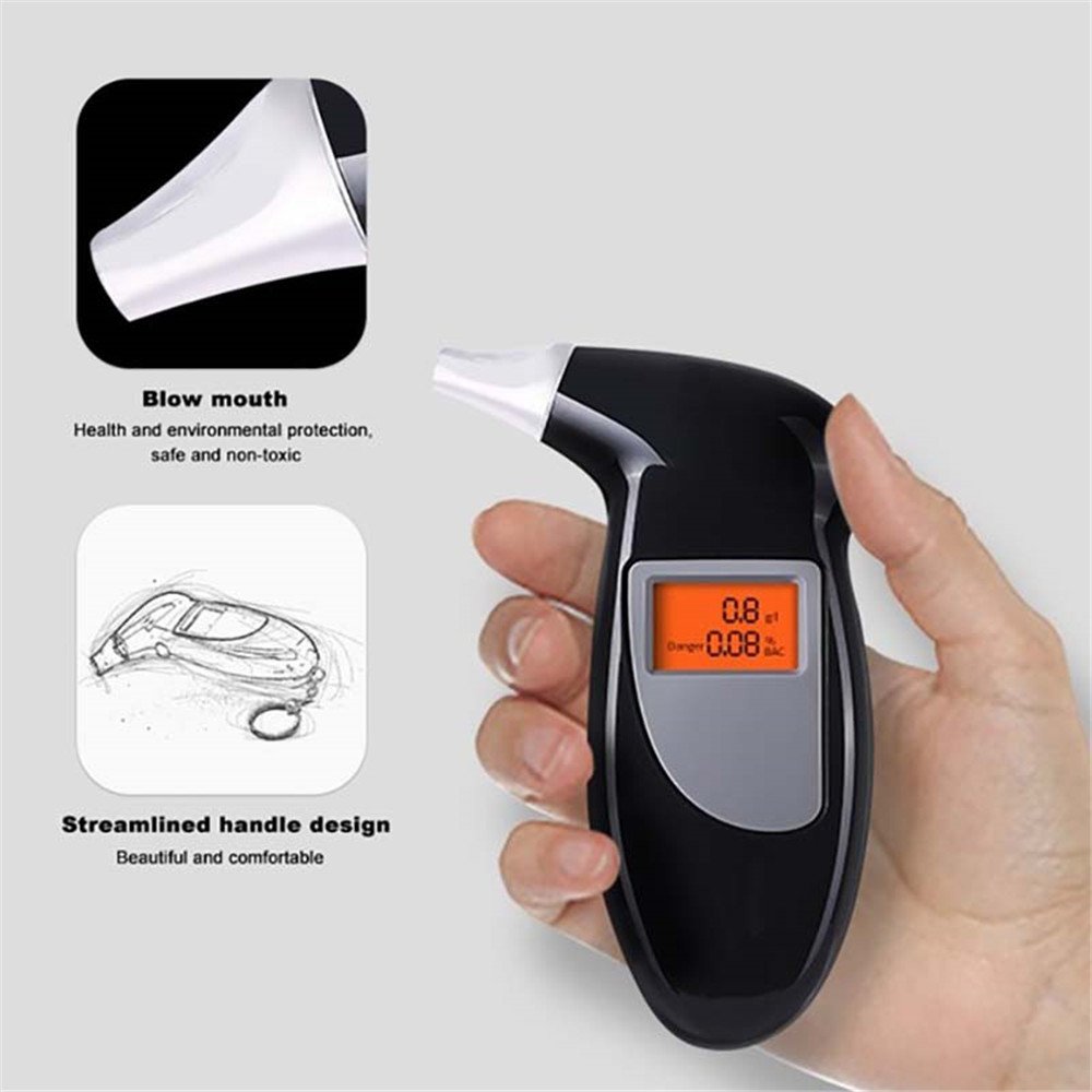 Portable Lightweight Alcohol Tester Detector Breath Analyzer with Keychain